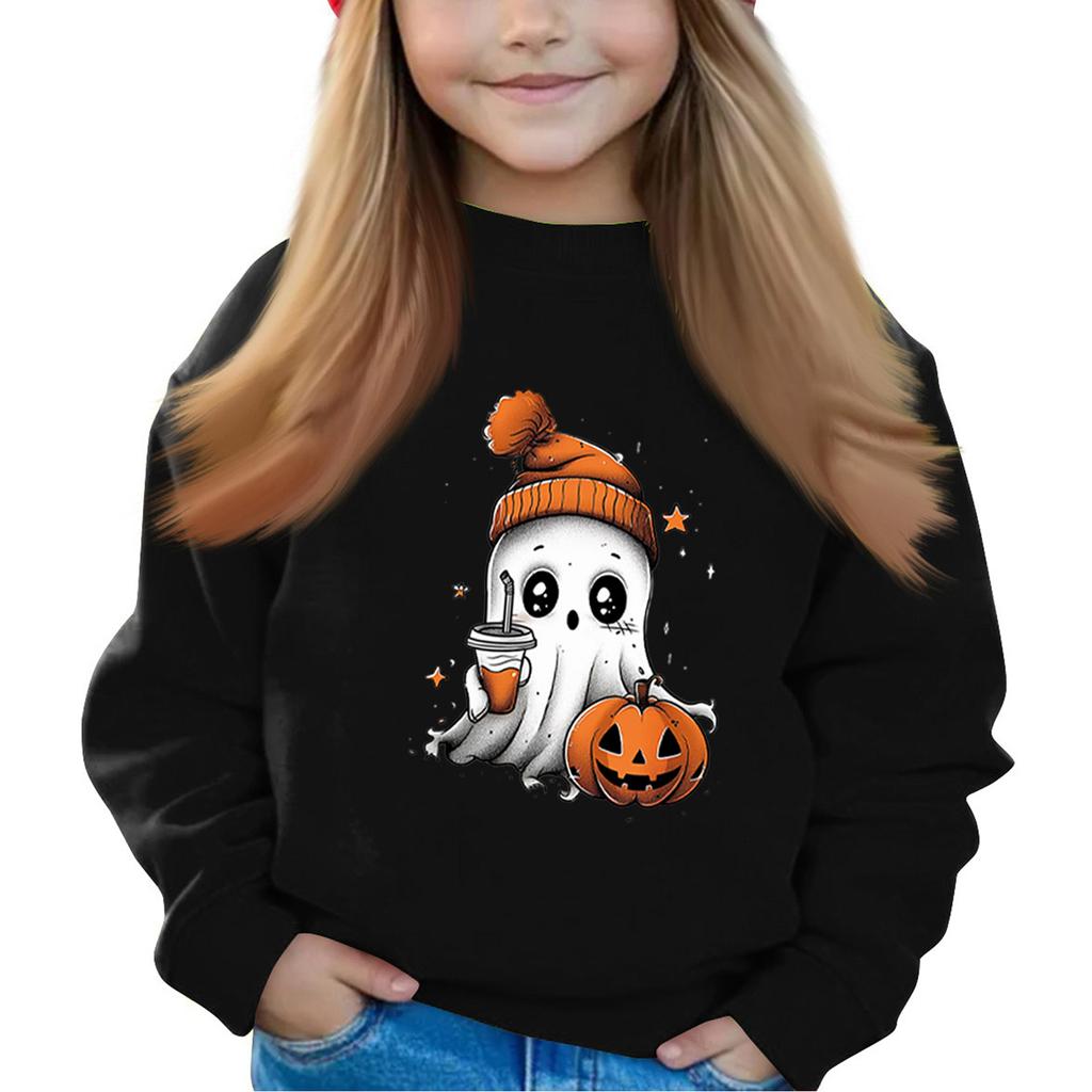 Halloween Dag Jenter Rund Hals Gensere For Barn Trykte Baby Topper