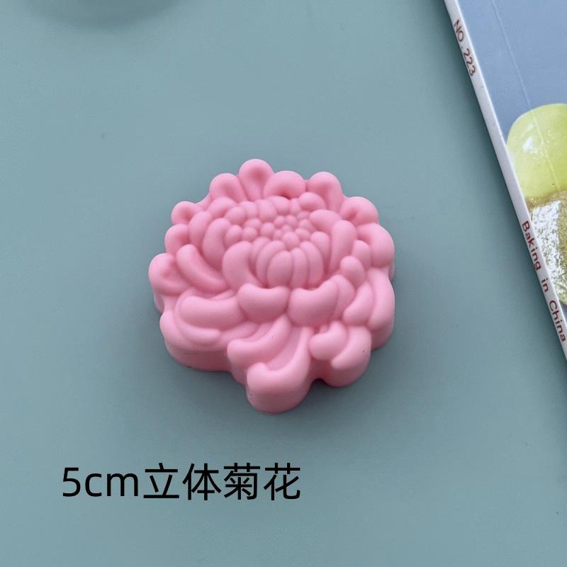 10pcs/lot 5cm Various Flower Designs Silicone Mold Chocolate Pudding Ice Mould Cupcake Cake Tools DIY Mini Soap Candle Molds