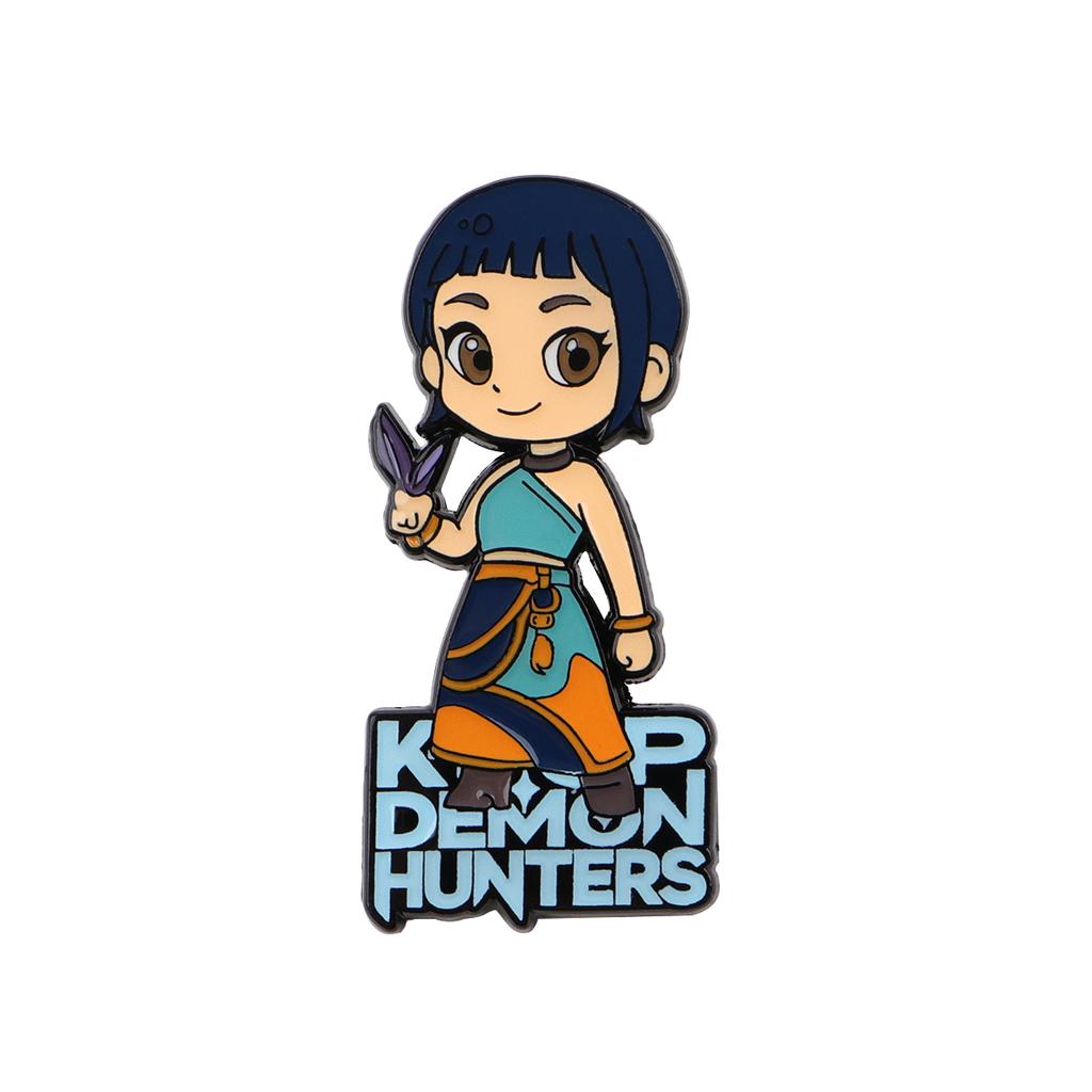 Happy Blue Cat Tiger Enamel Pin Mystic Hunter Girls Group Brooches Lapel Badges Fantasy Animals Jewelry Gift for Fans Friends