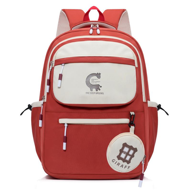 Cute And Spacious Childrens Backpack For School Oxford Cloth With Curved Shoulder Straps