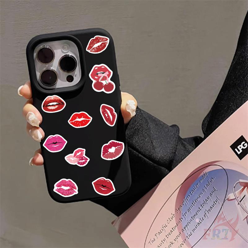 500Pcs/Roll Blazing Red Lips Kids Rewards Stickers - DIY Scrapbooks Album Decor Sealing Label Decals