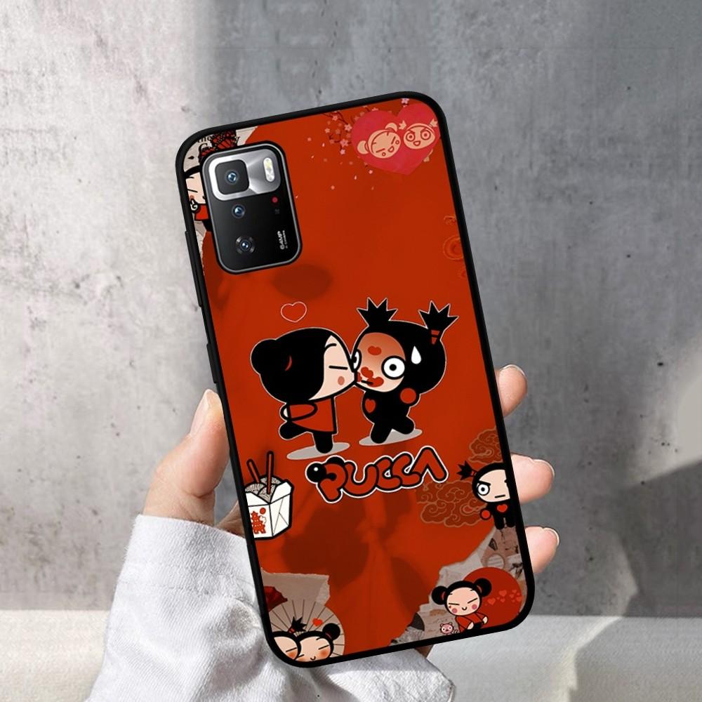Pucca And Garu Phone Case For Redmi Note 4 X 5 A 6 7 8 T 9 9S 10 11 11S 11Epro Poco M3 Pro