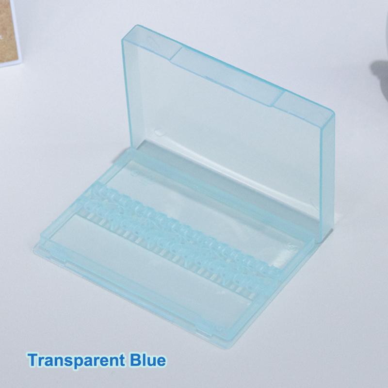 14 Holes Nail Drill Bits Storage Box Nail Grinding Head Holder Stand Portable Manicure Organizer Storage Box