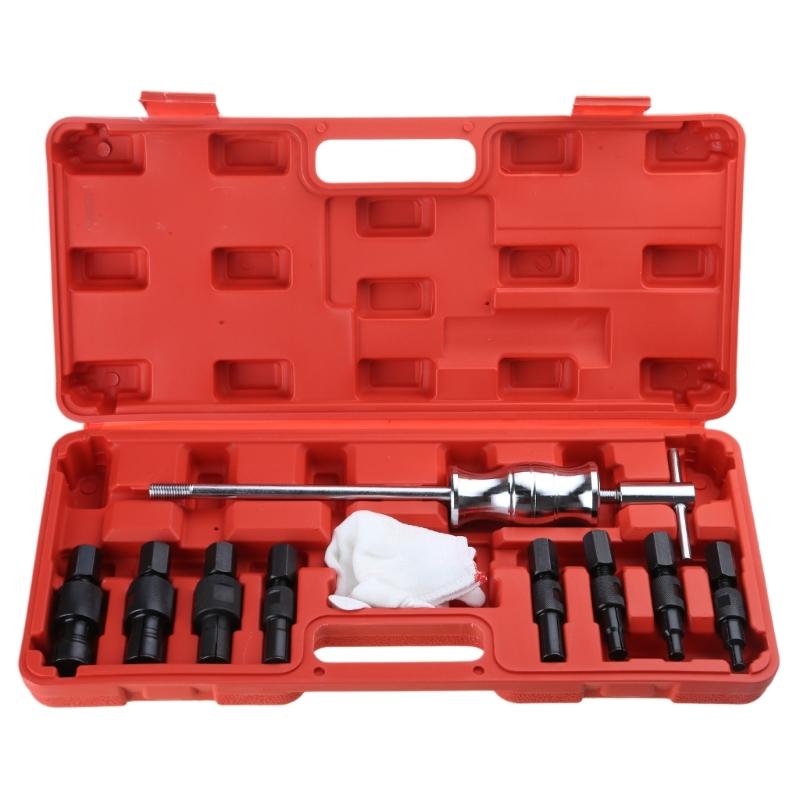 9Pcs Internal Bearing Puller Slide Hammer Blind Hole Collet Bearing Puller Set 8-32mm Bearing Extractor Removal Tool Kit 1