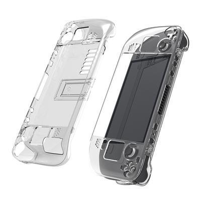Anti Slip PC Shell Back Case Fit Game Console Cover Accessory for Steam Deck Crystal Clear Game Console Cover