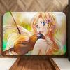 Anime Y-Your Lie In A-April Floor Mat Soft Flannel Floor Mat  Suitable for Entryways, Living Rooms, Bedrooms, and Bathrooms