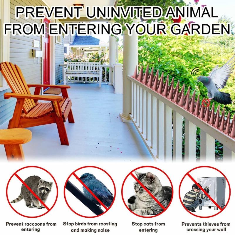 10/1 unid. Espigões Repelentes de Pássaros para Exterior Flexíveis Pássaros Pombo Gatos Espigões Dissuasores para Jardim Janela Cercas Telhado Varanda Corrimão