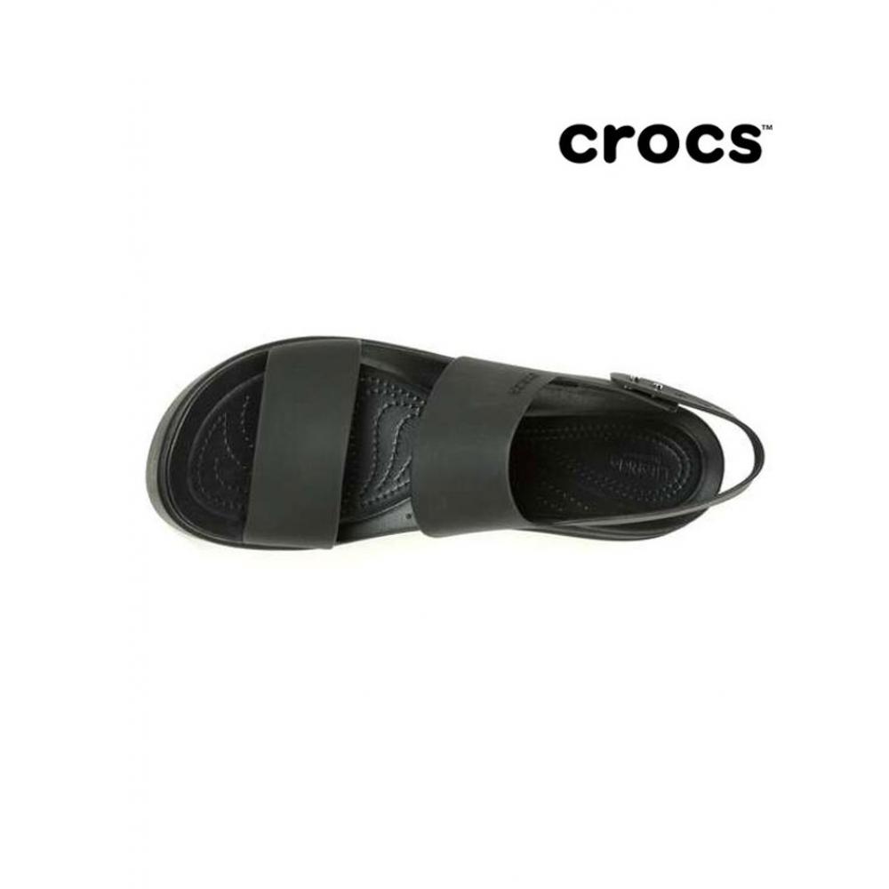 Crocs Womens Brooklyn Low Wedge Black 206453 060