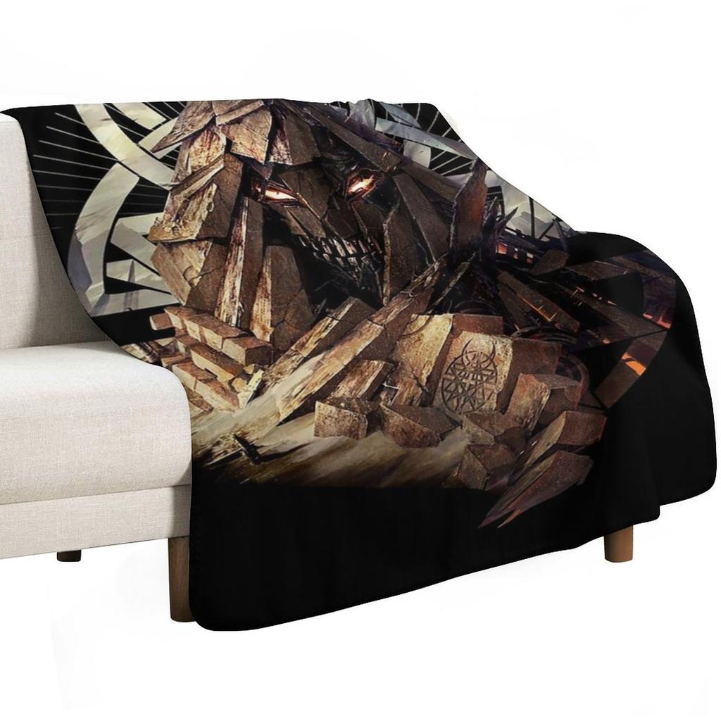 Disturbed Throw Blanket Soft Bedroom Blanket for Night Sleeping