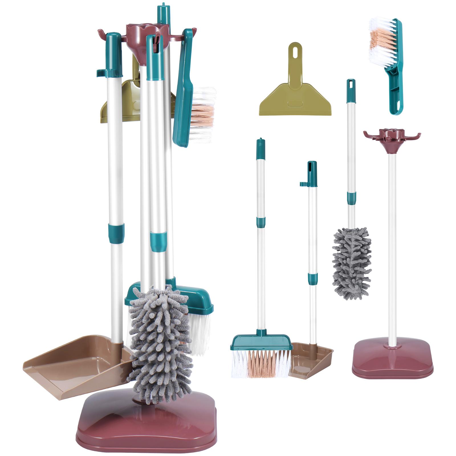 

Children s Simulated Life Cleaning Toy Kids Pretend Play Cleaning Set Broom Cleaning Set with Duster Cleaning Brush Scraper Tool