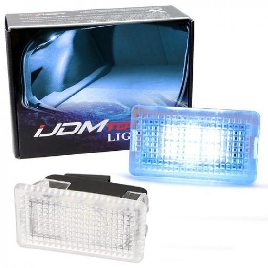 Ice Blue LED Door/Footwell/Glove Box/Trunk Lamps For Tesla 3 Y X S CyberTruck