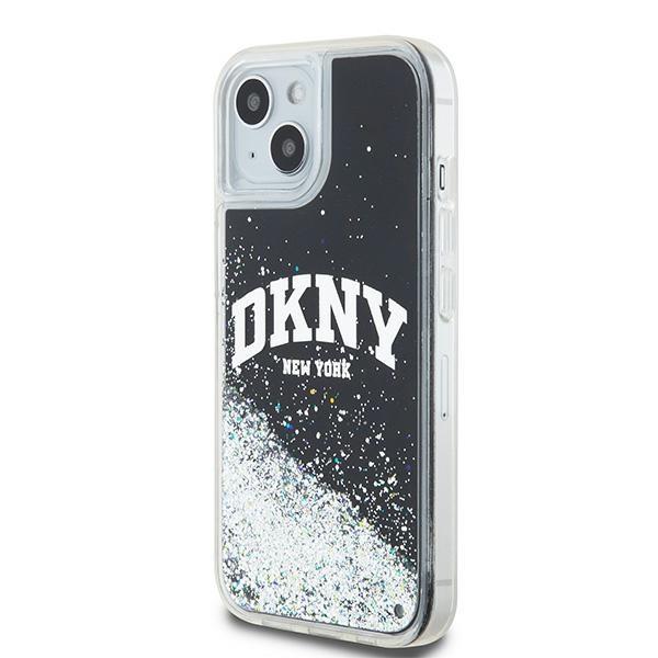 DKNY DKHCP15MLBNAEK iPhone 15 Plus / 14Plus 6.7" black/black hardcase Liquid Glitter Big Logo