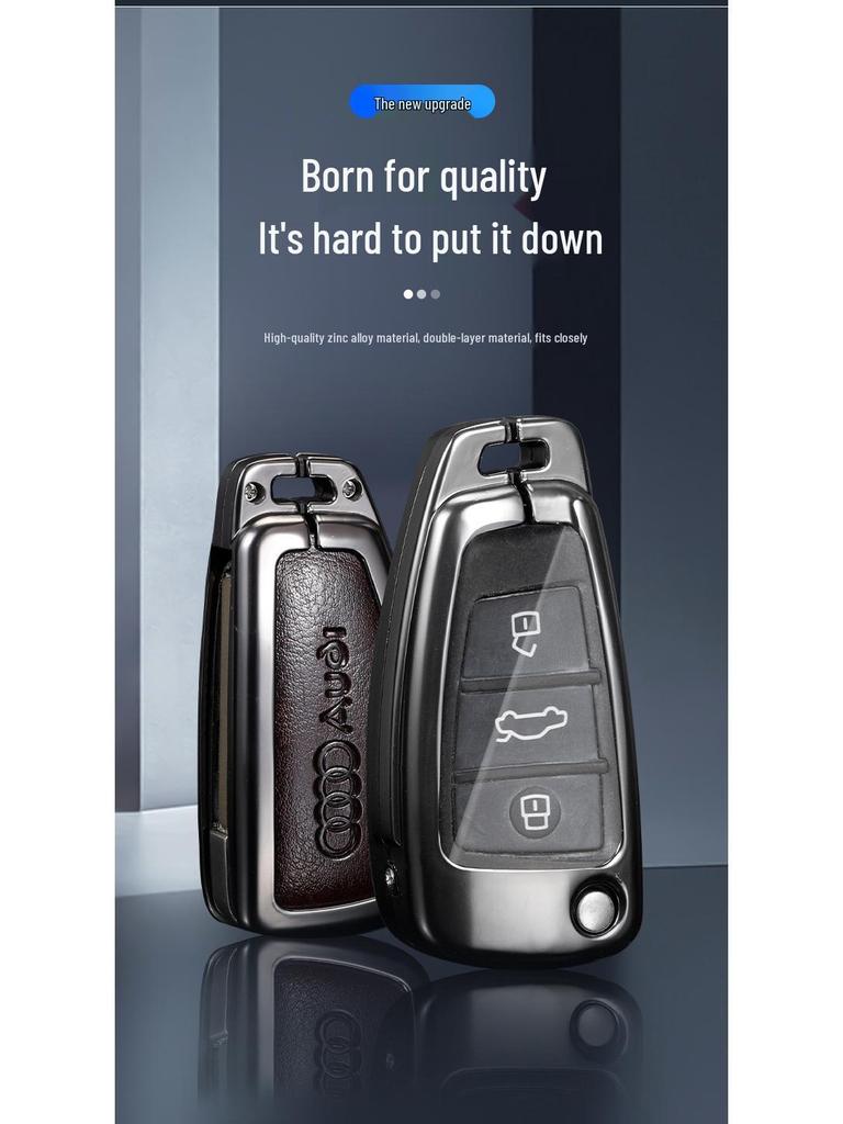 Roewe Car Key Case for 350, 350c, W5, 360, 750 Models - Folding Protective Shell with Buckle for Men and Women