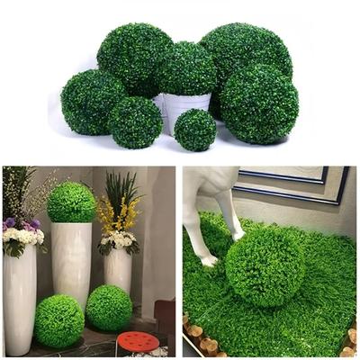 Zelená travní koule Umělá rostlina Milánská travní koule Plastová zimostrázová koule Eukalyptové koule Svatební párty Venkovní dekorace Bonsai