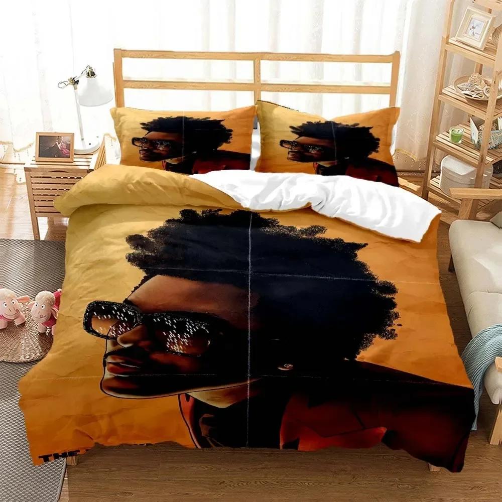 Comforter Die Weeknd Fashion Pop Singer 3D Printed Bedding Queen Bedding Set King Size Bedding Set Soft And Comfortable