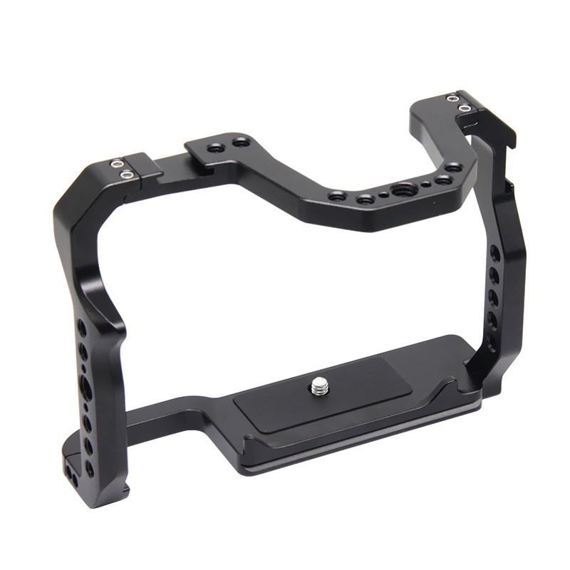 Aluminum Camera Cage Canon EOS 70D 80D 90D DSLR With Cold Shoe Mounts Vertical Grip Support Accessory Expansion
