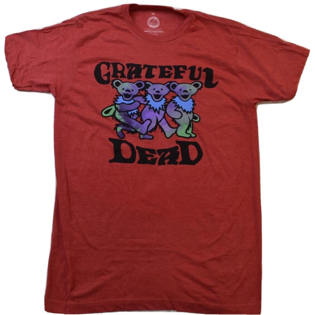 Ripple Junction Mens Grateful Dead Dancing Bears Red Shirt New M XXL