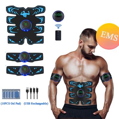 Estimulador Muscular EMS Inteligente Elétrico ABS Abdominal Treinador Braço Pescoço Adesivo Patch Massageador Corporal Fitness Emagrecimento Modelagem