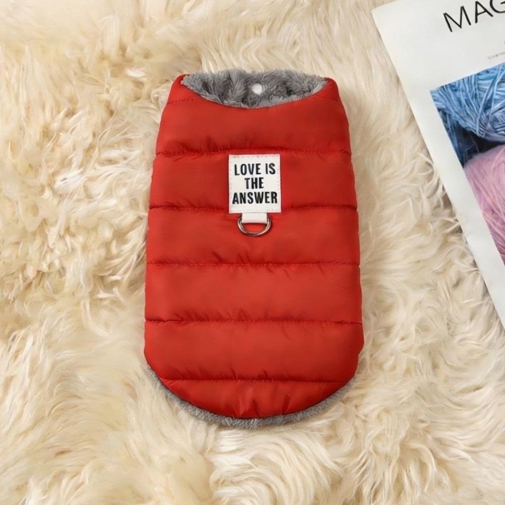 Fashion Winter Dog Warm Clothes Fleece Windproof Dog Vest Coat Thickened With R-ing Dog Bodysuit for Small Medium Dog