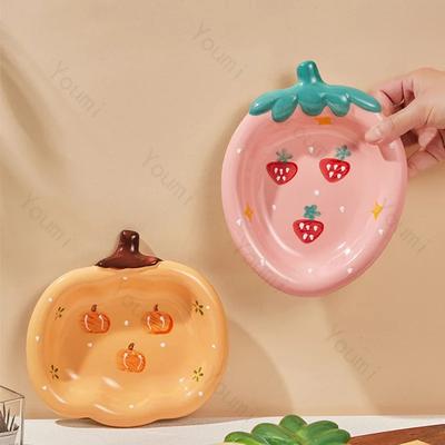Creatieve Zoete Schattige Keramische Borden Huishouden Fruit Dessertbord Heerlijk Salade Pasta Dinerbord Mode Exquise Servies