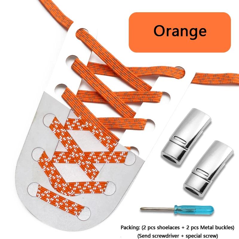 1 Paar Reflektierende Schnürsenkel Ohne Binden Gummiband für Schuhe KinderErwachsene Magnetische Verschlüsse Elastische Schnürsenkel Sneaker Laufschuhe Zubehör