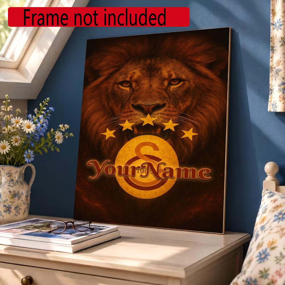 Galatasaray Personalized Name Diamond Paintings Mosaic Wall Round Diamond Art Painting Kits Embroidery Crystal Accessories Frameless