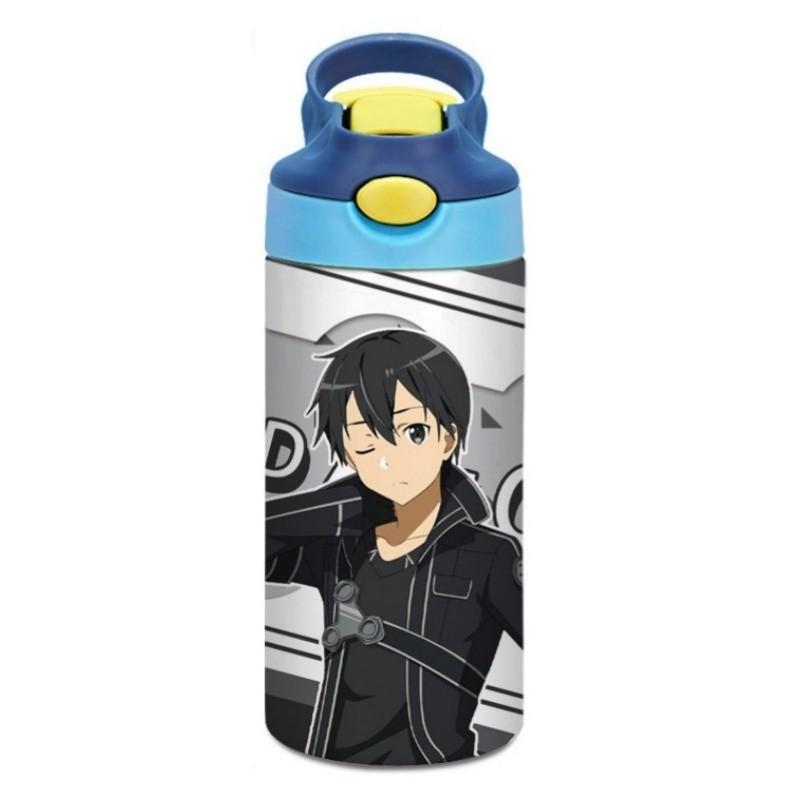 

Аниме Мультфильм SAO Sword Art Online Печатная Вакуумная Термокружка из Нержавеющей Стали для Воды 301-400ml