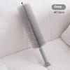 1 Piece Long Handle Air-Conditioner Shutter Cleaning Tool Bendable Fan Brush Ultra-Fine Bristles Fan Inner Duster Remover