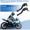 Motorcycle Short Brake Clutch Lever Adjustable for Suzuki GSXR600 GSXR750 GSXR1000 Solid Black Aluminum Alloy Handlebar Brake Lever Clutch Lever