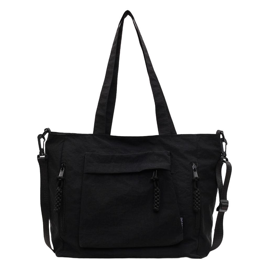 Light And Large-Capacity Nylon Cloth Bag Women'S Leisure Shoulder Commuter Tote Bag Versatile Student Class Messenger Bag