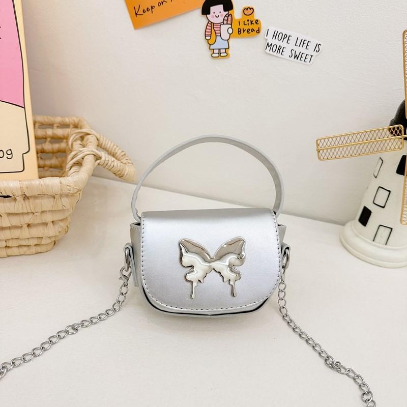 Trendy Butterfly Kids Crossbody Bag Breathable Pu Material For Everyday Use