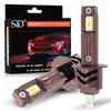 2 st H1 LED-strålkastare Turbo-lampor Canbus Mini Trådlösa Lampor m/ Fläkt 25000LM CSP-chips Super Starka Bil Dimljus Strålkastare Plug&Play 6500K Vit