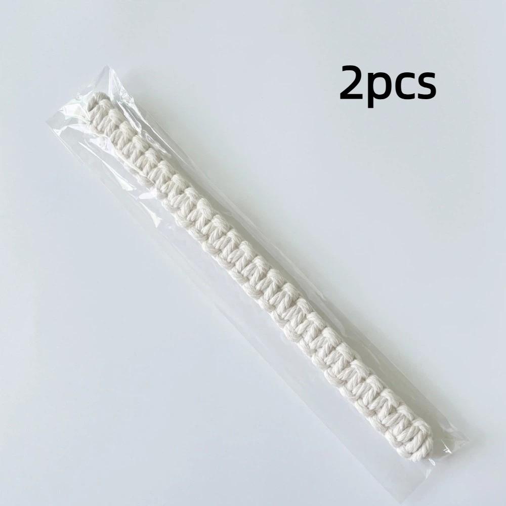 

2pcs Retro Handwoven Curtain Tiebacks Adjustable Boho Style Curtain Strap Linen Rope Holdbacks for Living Room Bedroom бежевий