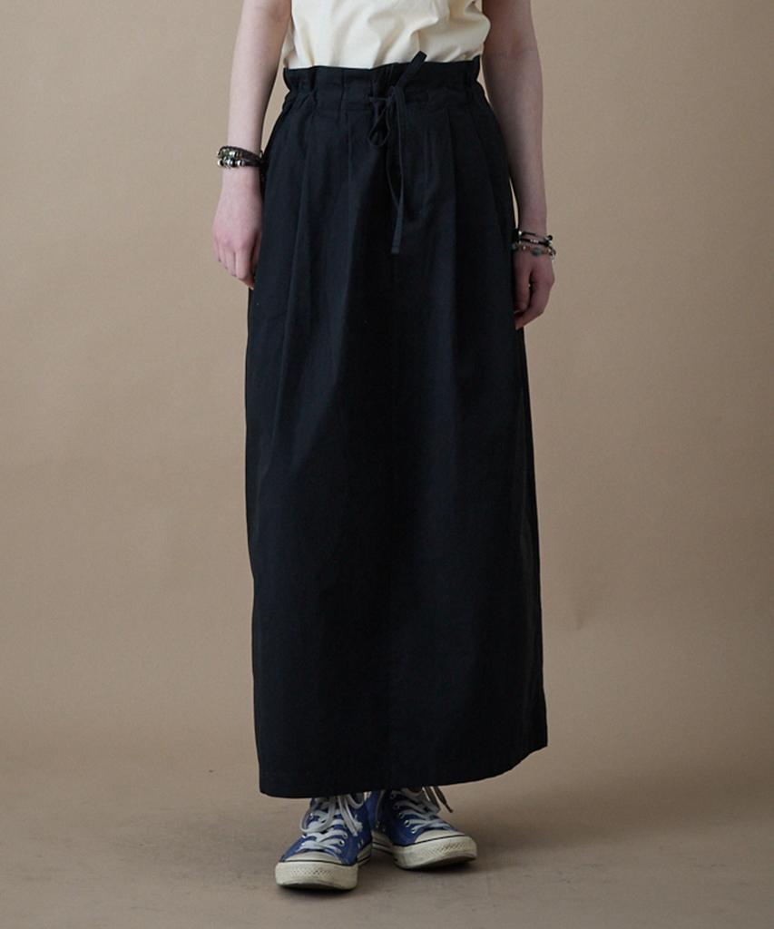 Penfield Summer Cotton Easy Military High-Waisted Skirt Black_Fr2Ws21F