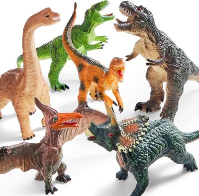 6 Pcs Jumbo Dinosaur Playthings Big Gentle Dinosaur Figures Realistic Jurassic World Playthings Designed for Children Playthings Birth Date