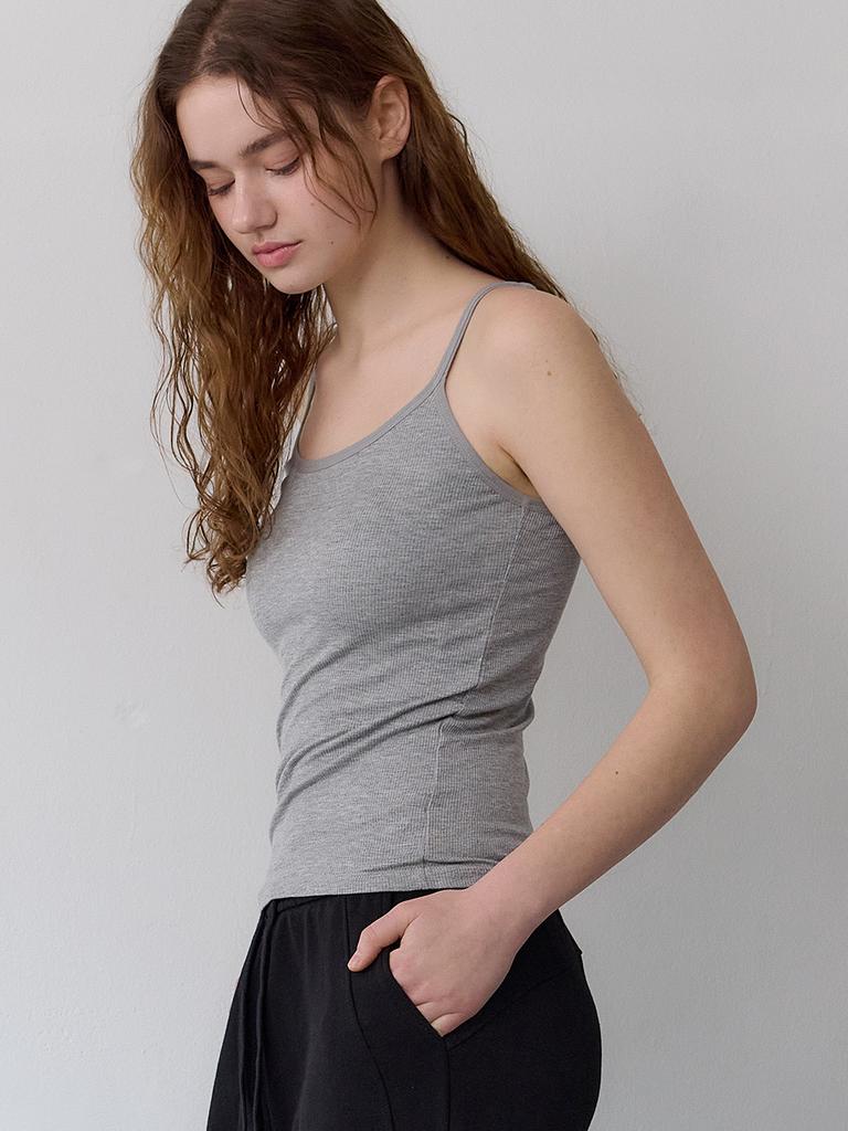 Tieseueichi Modal Ribbed Camisole Bra Top 4 Colors 2 Pieces