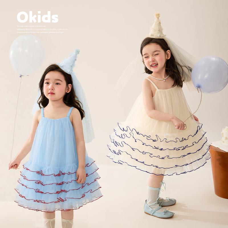 LUSON Baby Girls  Strappy Princess Puffy Dress 120