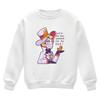 Hé! Veux-tu voir mon canard ? T-shirts à col rond imprimés dessin animé Hazbin Hotel Lucifer Drôle Décontracté Pullovers Automne Femme Homme Sweatshirt