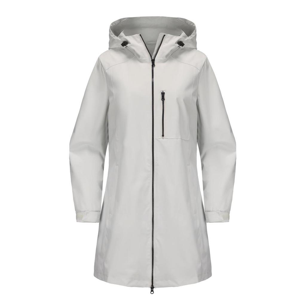 Women's Water-Repellent Windbreaker: Hooded, Long Sleeve, Loose Fit, Perfect for Spring & Autumn Outdoor Sports.