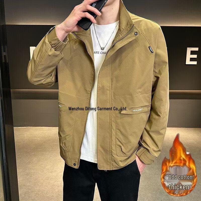 2025 Trendige Lässige Arbeitsjacke für Herren mit Stehkragen - Frühjahrs-/Herbstkollektion