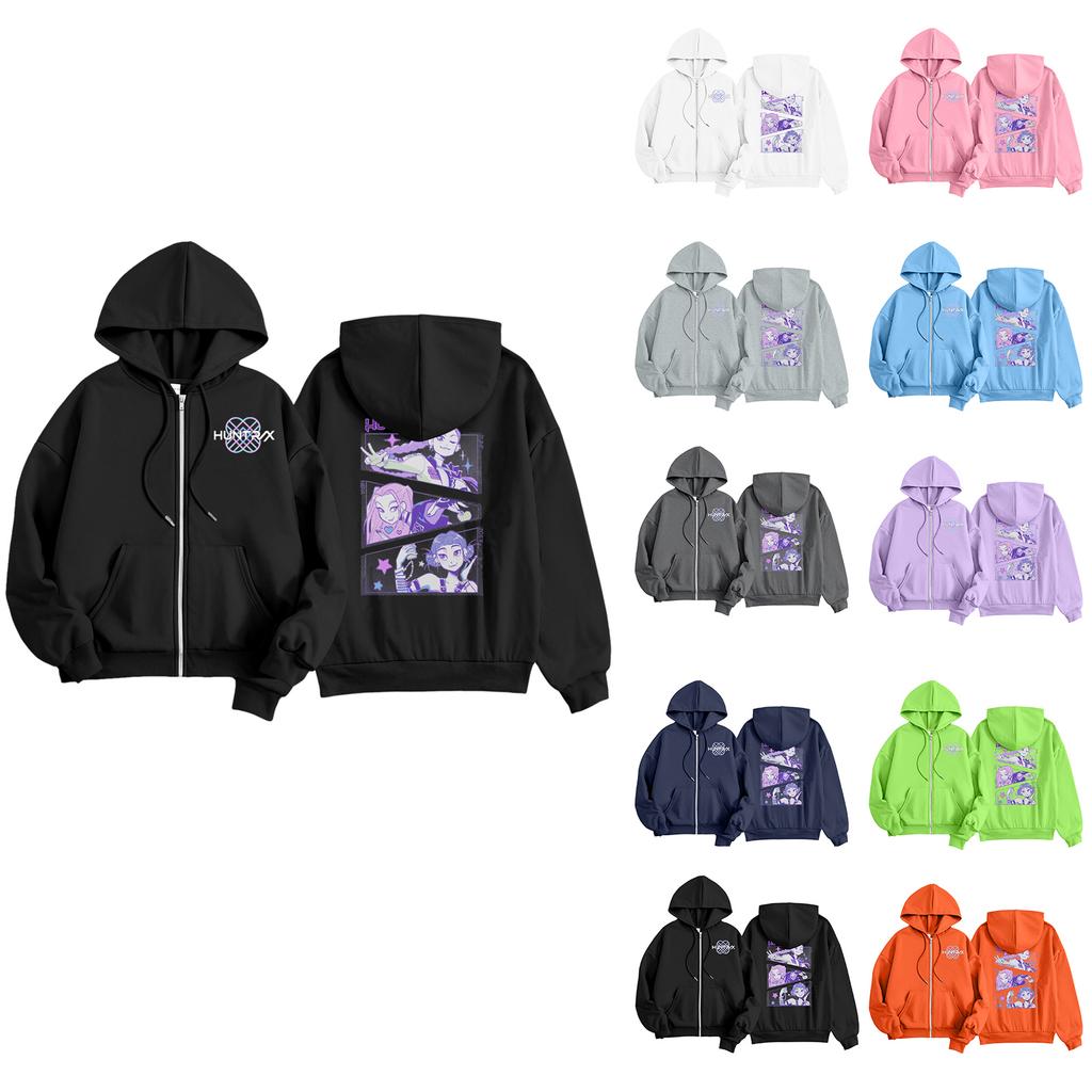 Women's Hooded Gradient Printed Long Sleeved Sweatshirt Loose Women's Sweatshirt  Sweatshirt