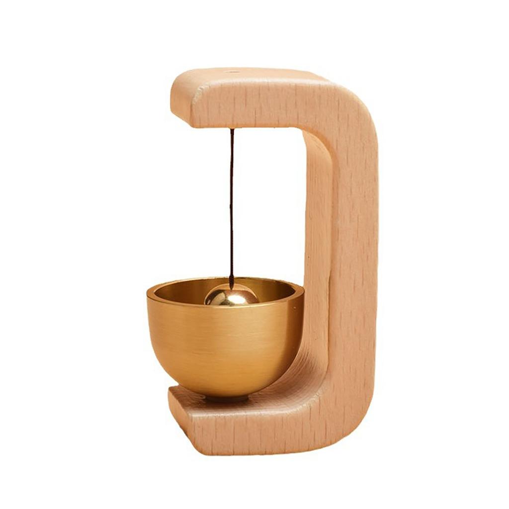 1 Stück Messing Dopamin Türklingel Holzglocke Eingang Haus Windspiel Japanischer Stil Einweihung Eingang Haus Anhänger Qualität