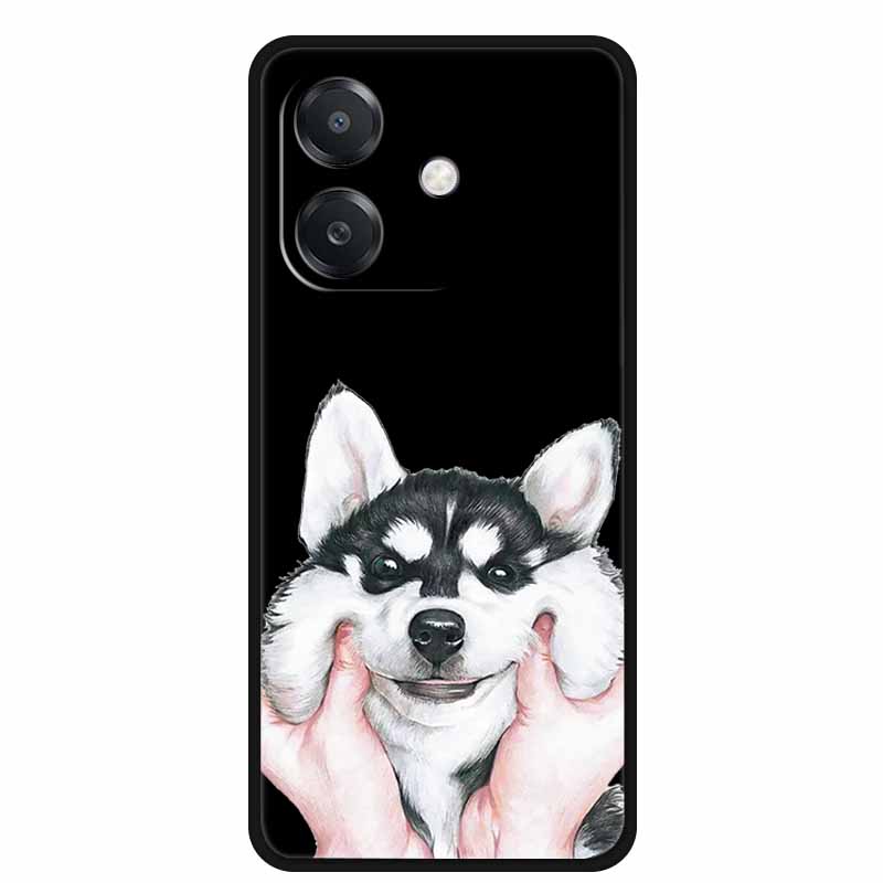 Para OPPO A3 / A3x 5G Funda 6.67" Funda Negra Silicona Suave Funda para Teléfono Para OPPO A3x A3 5G Funda Trasera A 3x A 3 x A3 x Dibujos Animados