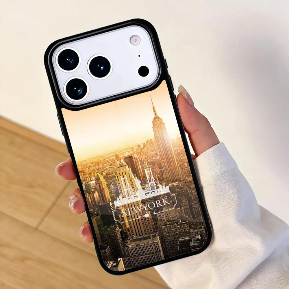 New York City Mobile Phone Case for IPhone 17 AIR 16pro Max 15 14 13 12 11 Bumper Cover