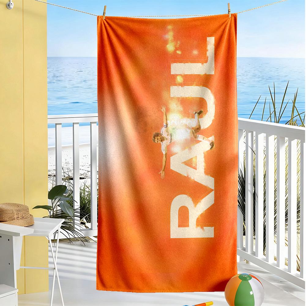 Alex Del Piero's Legacy Beach Towel Super Soft Microfiber Quickdry Fabric Comfortable Lightweight Suitable for Swimming, Gym, Camping, Yoga Vacation
