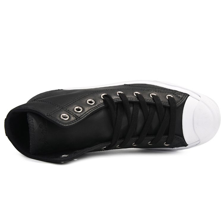 Converse Jack Purcell Comfortable Versatile High-Top Canvas Shoes Unisex Sneakers Black White 157707C