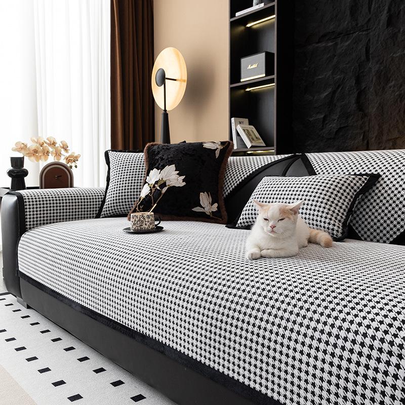 

Qiandongge Simple Chenier Sofa Cushion Four Seasons Universal Non-Slip Cushion New Straight Row Full Cover 70*70cm