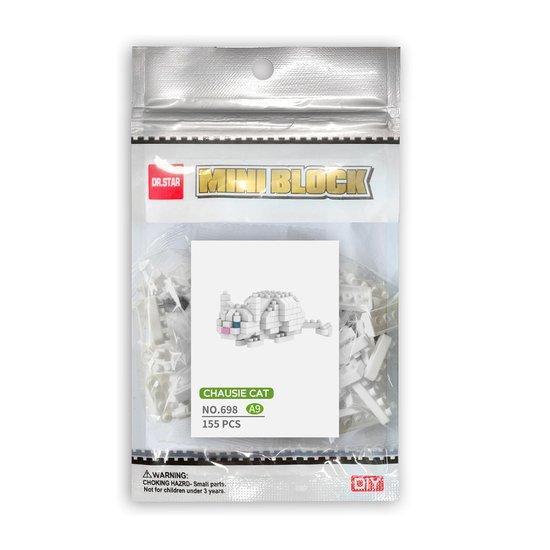 Nanoblock White Cat D (698-A9dr)