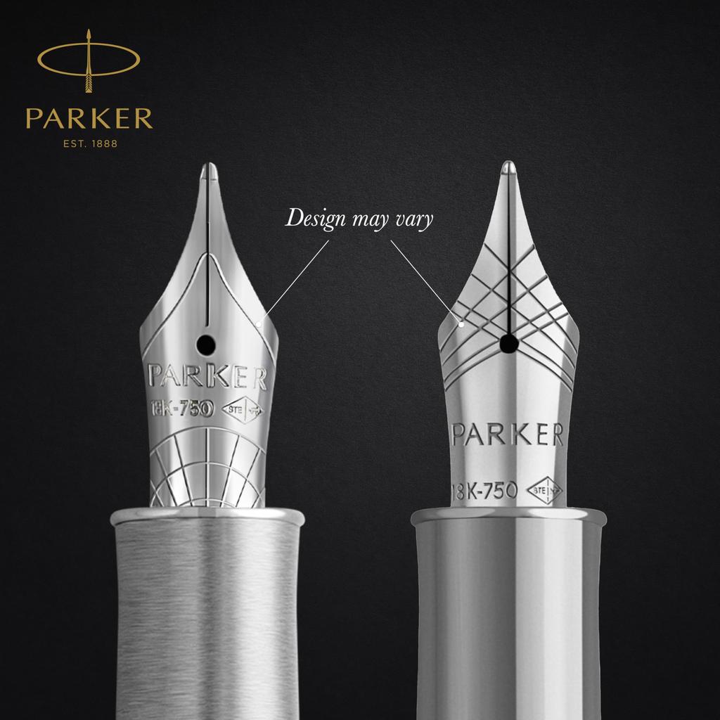 PARKER Sonnet Premium Metal Red CT Fountain Fine 18K Gold Gift Officially Product Number 2119650 & Pen, Nib, Nib, Boxed, Imported,