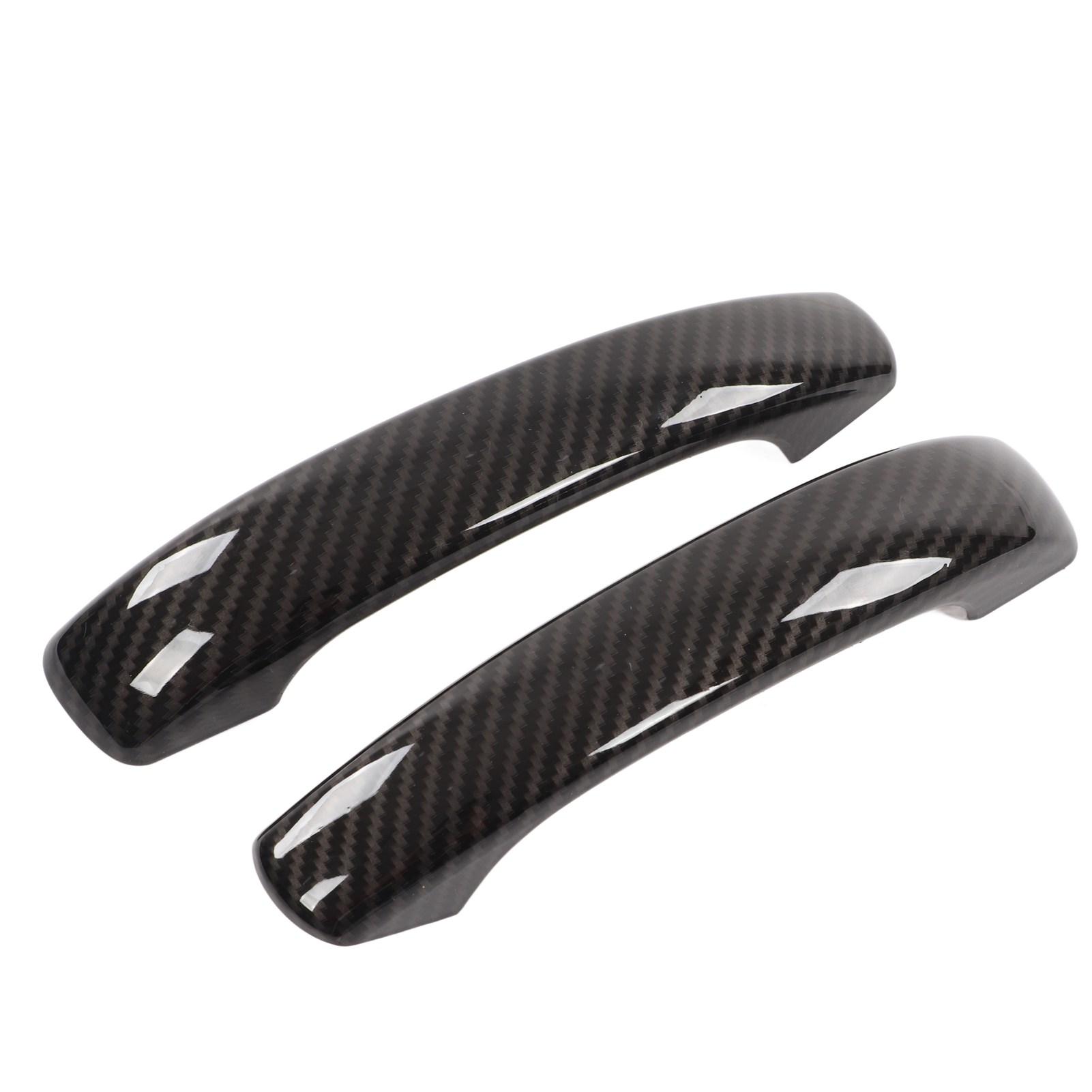 

Car Exterior Door Handle Cover Carbon Fiber Style Replacement for Smart Fortwo W451 2009‑2015
